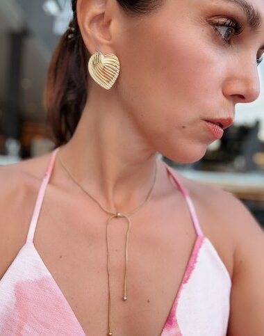 Herz-Ohrringe &quot;gldLYNETTE&quot; in gold
