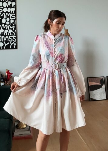 Knielanges Kleid &quot;gldELLI&quot; mit zauberhaftem Print