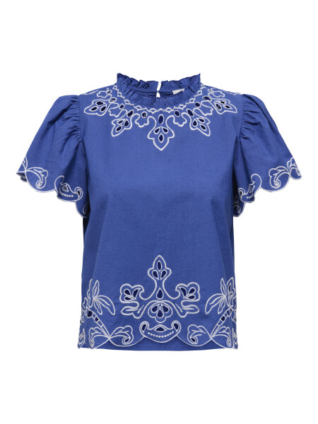 Blaues T-Shirt &quot;gldVERA&quot; aus Baumwolle