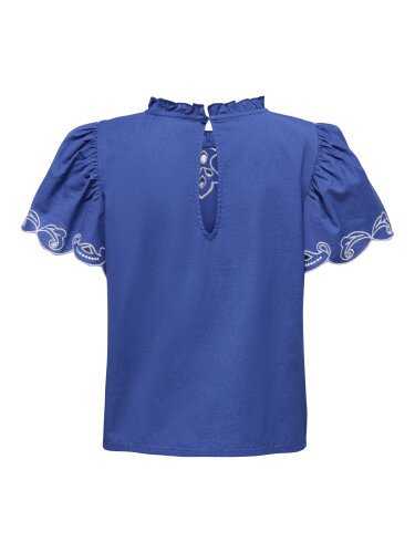 Blaues T-Shirt &quot;gldVERA&quot; aus Baumwolle