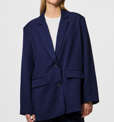 Blauer Blazer &quot;gldKAMIL&quot; aus recycelten...