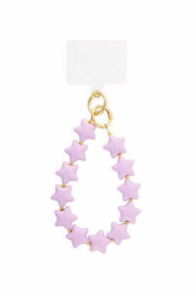 Handyanh&auml;nger &quot;gldLINDA&quot; mit lilanen Sternen