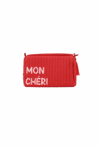 Make-up-Bag &quot;gldMONCHERIE&quot; rot in klein