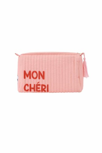 Make-up-Bag &quot;gldMONCHERIE&quot; rosa in gro&szlig;