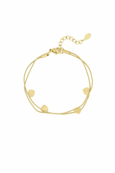 Herzchenarmband &quot;gldTINA&quot; in gold