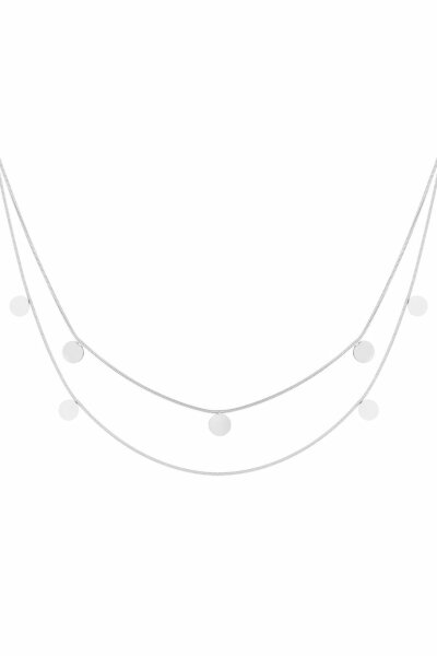 Doppelte Kette &quot;gldCHARLY&quot; in silber