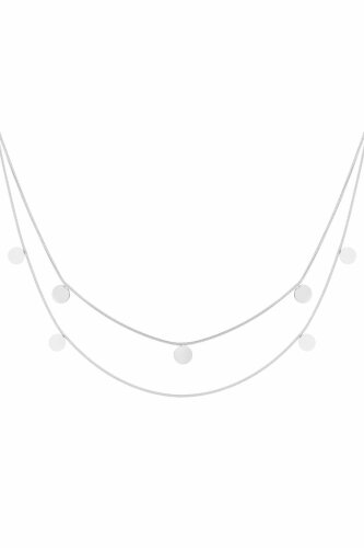 Doppelte Kette "gldCHARLY" in silber