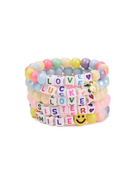 Armband &quot;gldHAPPYCHARMS&quot; mit Worten