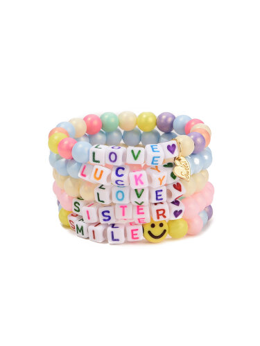 Armband &quot;gldHAPPYCHARMS&quot; mit Worten