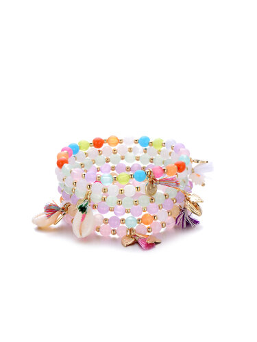 Armband &quot;gldHAPPYCHARMS&quot; mit Anh&auml;ngern