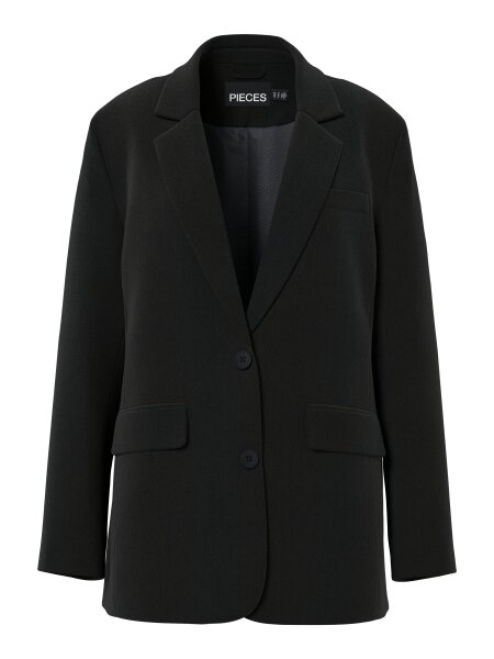 Schwarzer Blazer &quot;gldKAMIL&quot; aus recycelten Materialien