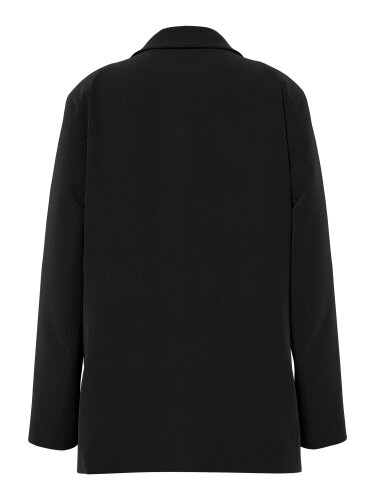 Schwarzer Blazer &quot;gldKAMIL&quot; aus recycelten...