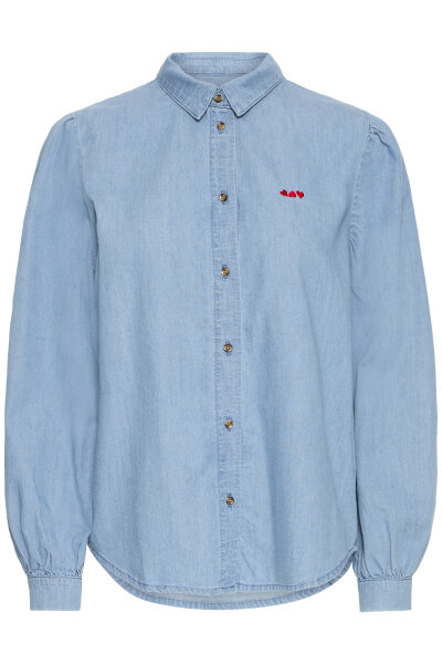 Jeansbluse &quot;gldBARCY&quot; aus Baumwolle
