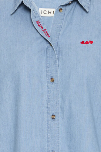 Jeansbluse &quot;gldBARCY&quot; aus Baumwolle