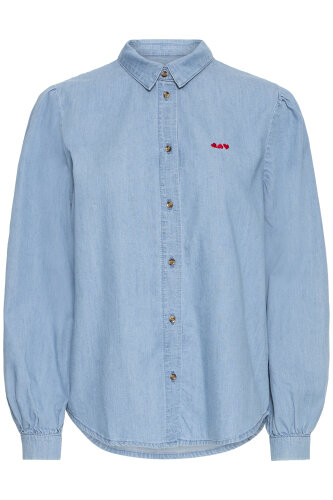 Jeansbluse &quot;gldBARCY&quot; aus Baumwolle