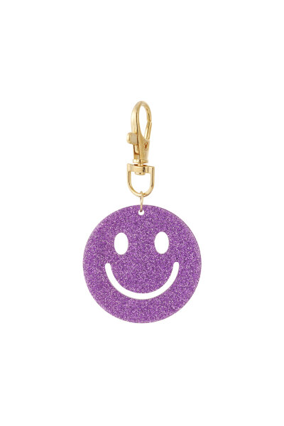 Schl&uuml;sselanh&auml;nger &quot;gldANNALENA&quot; in glitzerlila