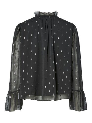 Glitzer-Bluse &quot;gldMENA&quot; in schwarz