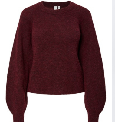 Strickpullover &quot;gldJOHI&quot; aus Wolle in rot