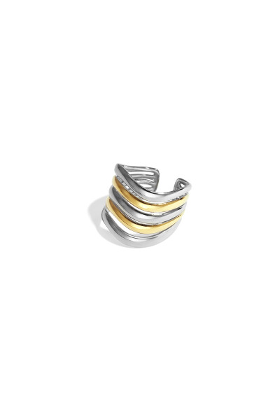 Stapelring &quot;gldANTJE&quot; silber und gold