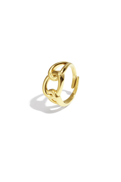 Knotenring &quot;gldLINDA&quot; in gold