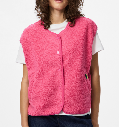 Teddy-Weste "gldKATTY" in pink