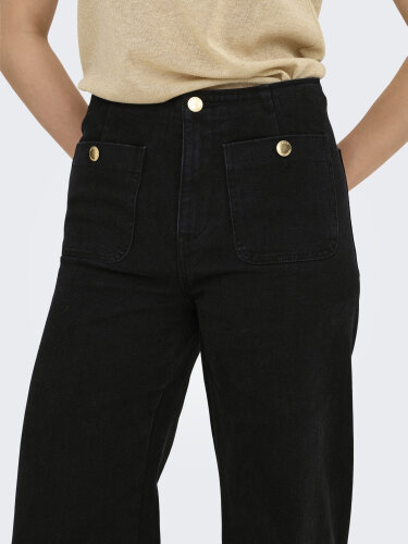 Wide Fit Jeans "gldMADELINE" in schwarz