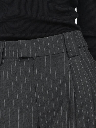 Graue Anzughose &quot;gldNISA&quot; mit Nadelstreifen