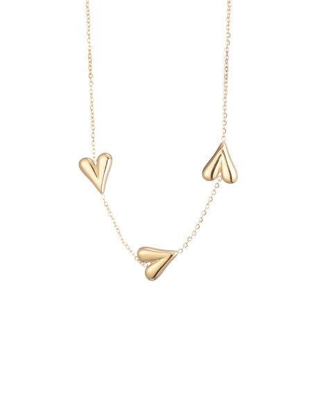 Halskette &quot;gldLANA&quot; mit s&uuml;&szlig;en Herzen in gold