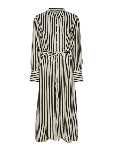 Gestreiftes langes Kleid &quot;gldKAYA&quot; aus Viskose