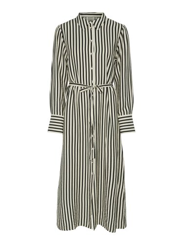 Gestreiftes langes Kleid &quot;gldKAYA&quot; aus Viskose