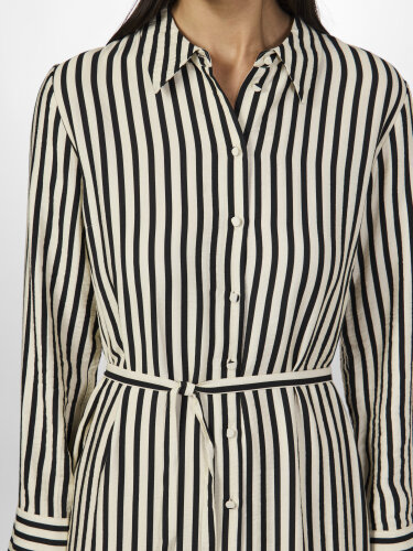 Gestreiftes langes Kleid &quot;gldKAYA&quot; aus Viskose