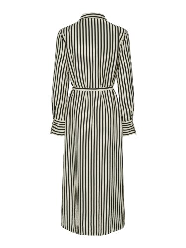 Gestreiftes langes Kleid &quot;gldKAYA&quot; aus Viskose