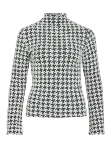 Langarmshirt "gldENSA" mit Hahnentrittmuster