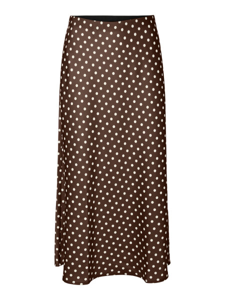 Midirock "gldPELLA" in braun mit Punkten