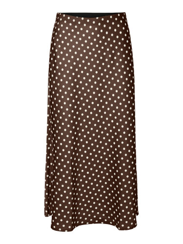 Midirock "gldPELLA" in braun mit Punkten