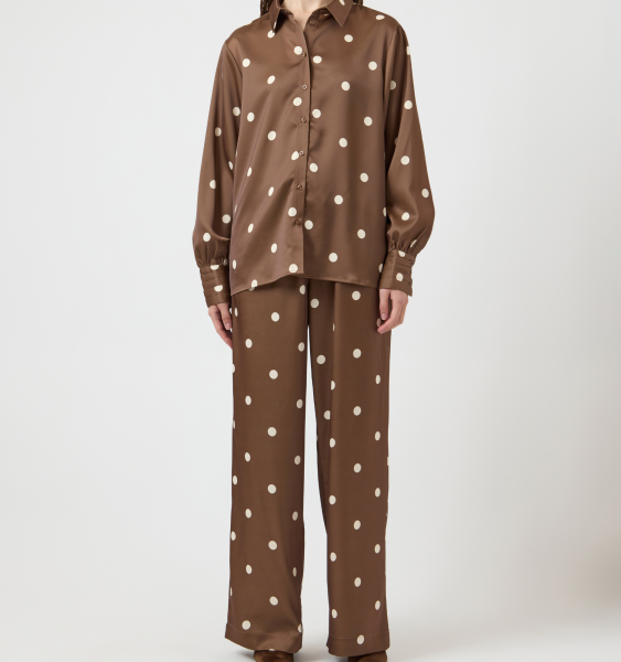 Bluse "gldPELLA" mit hellen Punkten