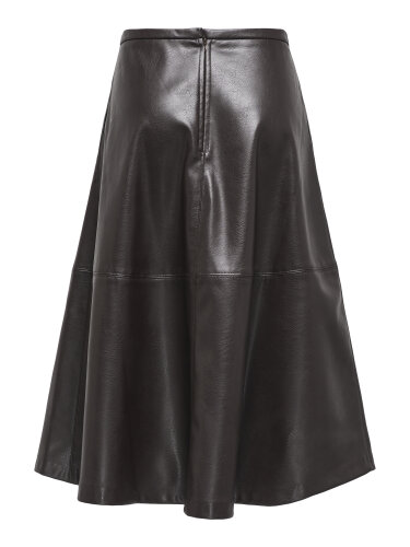 Langer Rock &quot;gldGULV&quot; aus veganem Leder