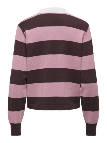 Gestreifter Polo-Pullover "gldNAIMA"