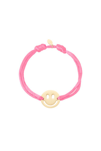 Smiley-Armband &quot;gldMALOU&quot; in pink
