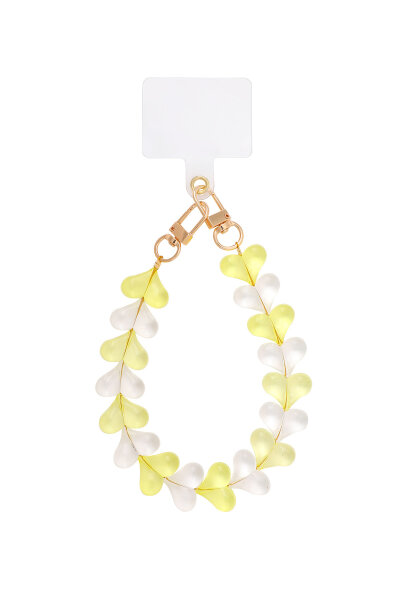 Handyanh&auml;nger &quot;gldLINDA&quot; mit gelben Herzen