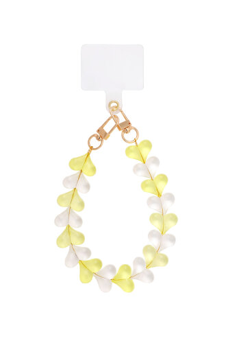 Handyanh&auml;nger &quot;gldLINDA&quot; mit gelben Herzen