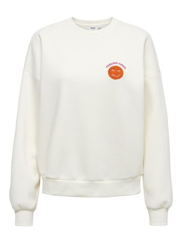 Sweatshirt "gldDAZE" in Cloud Dancer