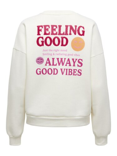 Sweatshirt "gldDAZE" in Cloud Dancer