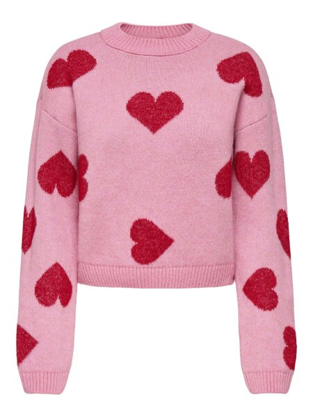 Langarmshirt "gldSMILE" in Wild Rose