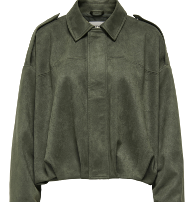 Virale Instagram Jacke "gldNIA" in Wildlederoptik