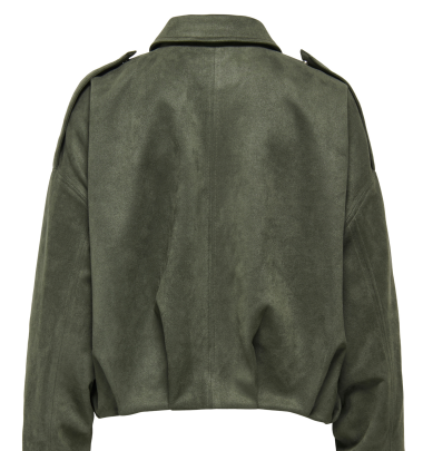 Virale Instagram Jacke "gldNIA" in Wildlederoptik