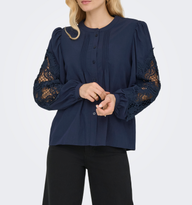 Bluse "gldCORA" in blau