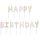 Happy Birthday Kerzen "gldJENNI" in pastellfarben