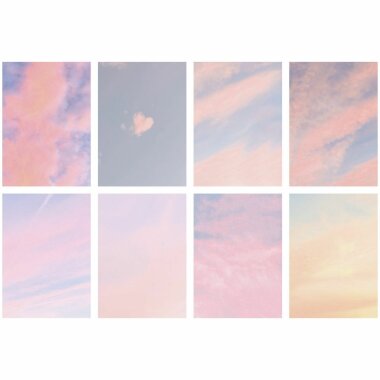 Kartenset "gldGABI" mit Himmelprints