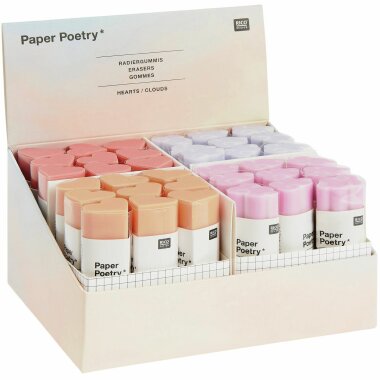 Zuckers&uuml;&szlig;e Herzradiergummi...